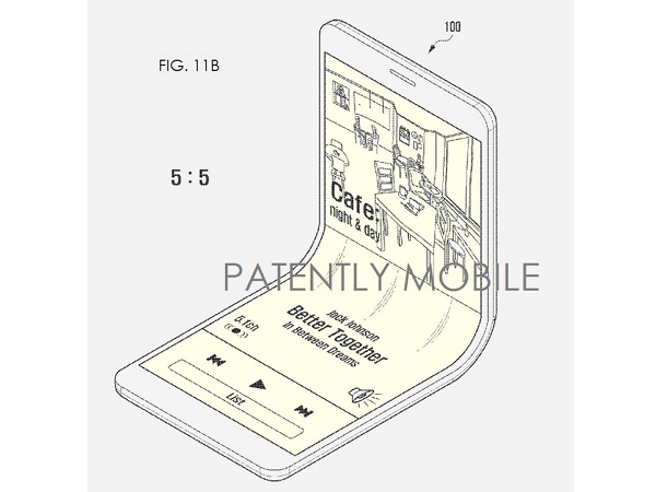 摺疊手機再現？ Samsung 申請螢幕摺疊專利