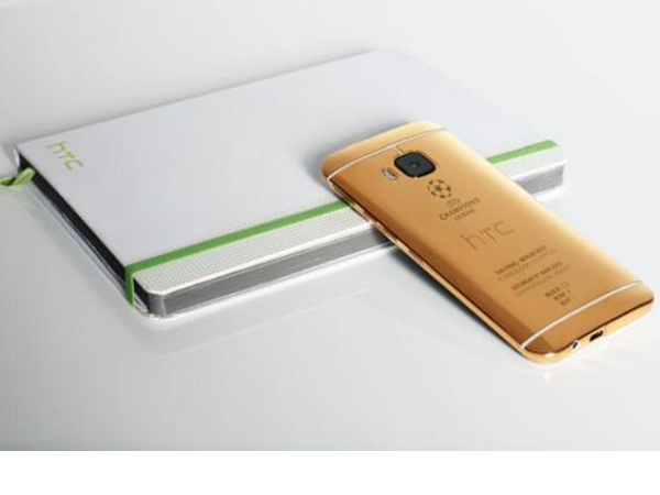 尷尬！HTC One M9黃金特製版的宣傳圖，被抓包是用iPhone拍的