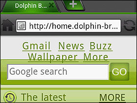 Android瀏覽器新選擇：Dolphin Browser HD
