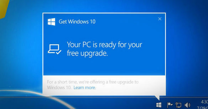 微軟提醒：7/29之後 Windows 7/8.1 將停止發送Windows 10 Update通知