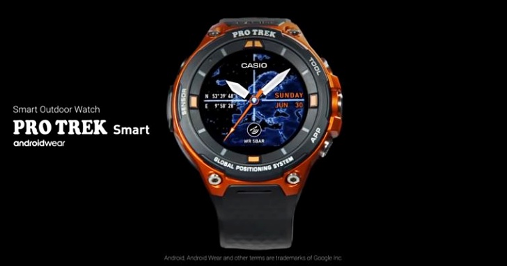 Casio推出 WSD-F20 智慧錶，Android Wear 2.0 系統、把離線地圖裝在手錶中！