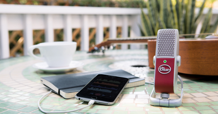Blue Microphone推出唯一可接在手機上的電容式麥克風：Raspberry全裝置USB麥克風