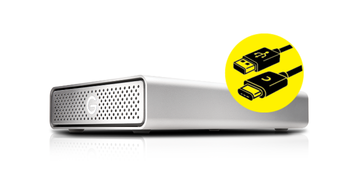 傳輸資料又可充電，G-Drive USB-C 外接硬碟提供 10TB 選項