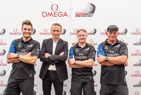 OMEGA隆重推出兩款全新腕錶 支持阿聯酋紐西蘭隊挑戰2017年第35屆美洲盃帆船賽
