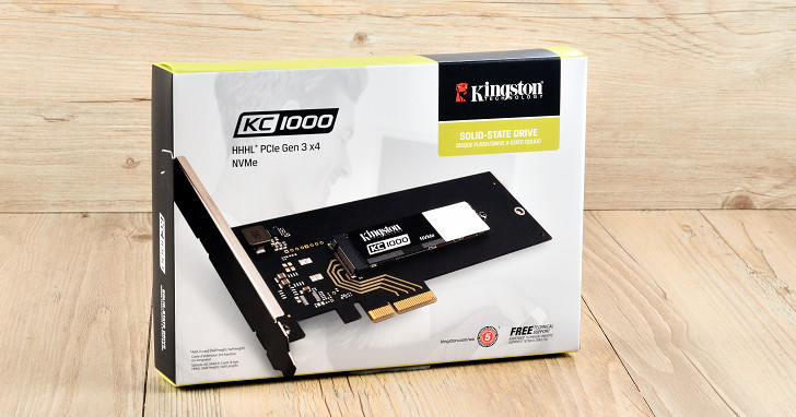 採用 MLC 顆粒最高速度達 2700MB/s，Kingston KC1000 NVMe PCIe SSD 實測