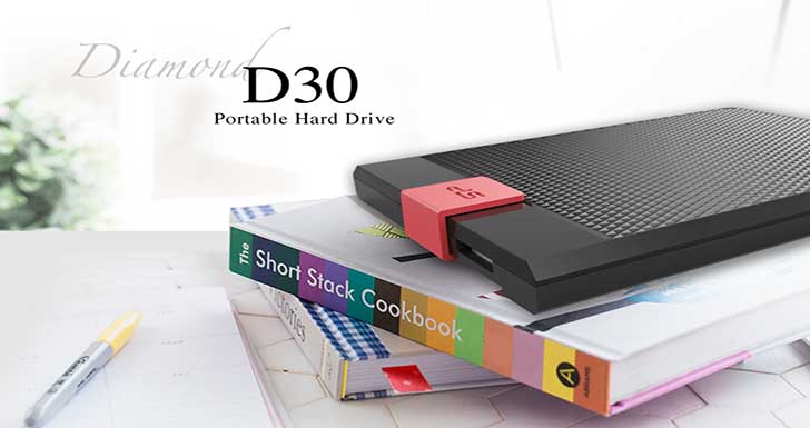 開卷有「憶」  美型．滑蓋．大容量 SP廣穎電通發表全新外接式硬碟－Diamond D30