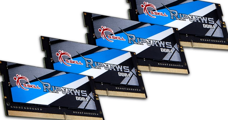 G.SKILL 推出等效時脈高達 DDR4-3800MHz 的 SO-DIMM 記憶體模組套件