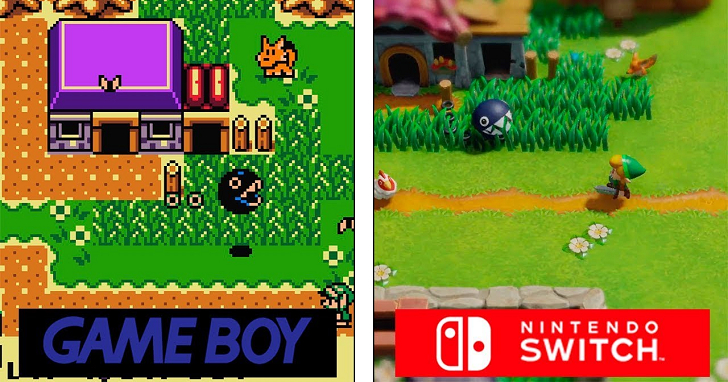 Switch《薩爾達傳說 織夢島》重製版對比 27 年前 Game Boy 版，回不去的是童年啊！