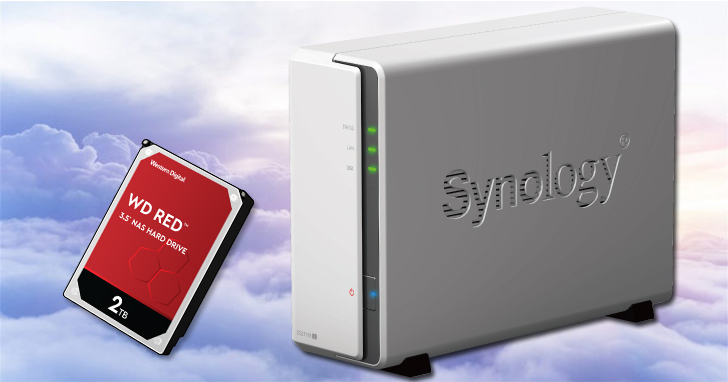 【限時團購優惠】Synology DS119j NAS + WD 紅標 2TB NAS 碟 = 私人網路儲存首選方案