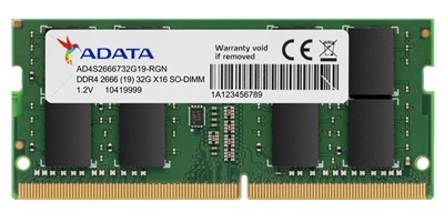 威剛推出單支 32GB DDR4 記憶體模組 雙倍容量是記憶體擴充首選。