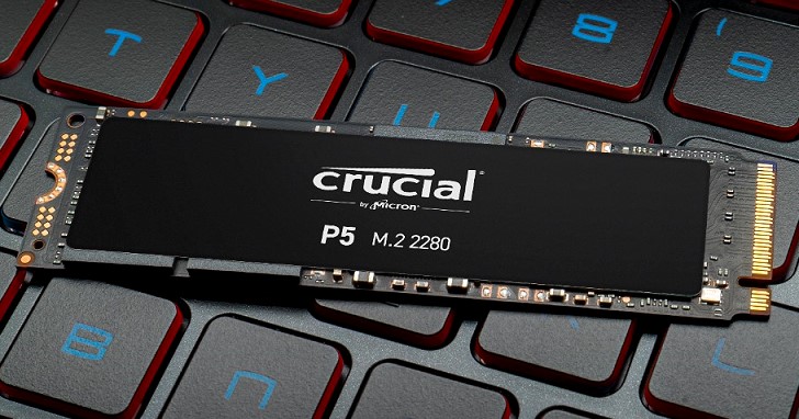 終於出現了！Micron Crucial P5 NVMe SSD 高速讀寫達 3400MB/s、3000MB/s
