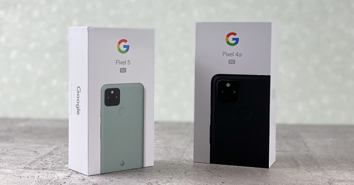 Google Pixel 5 / 4a 5G 開箱比一比，兩款手機差在哪？