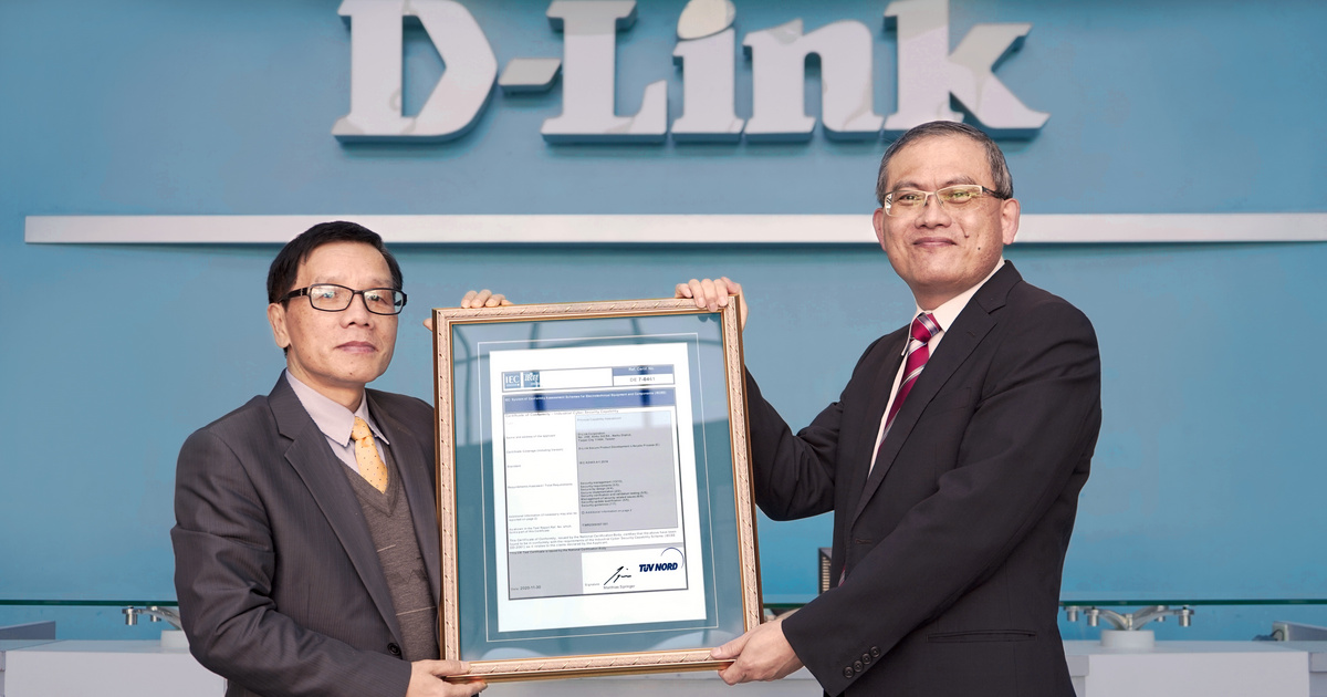 資安升級,D-Link通過IEC 62443-4-1產品安全開發制度認證