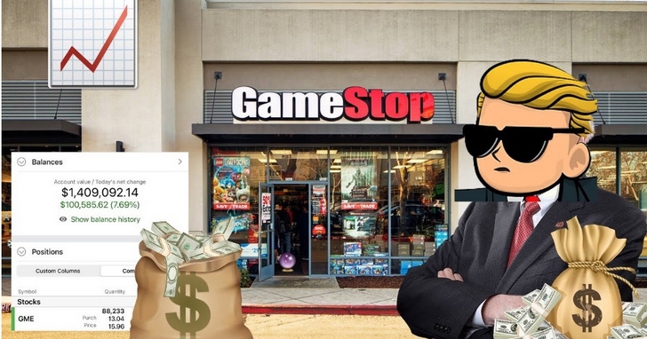 網路散戶槓上華爾街, Game Stop股價暴跌44%又大飆61%把股票當LOL在打