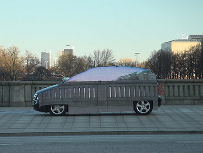 隱形車真實上演，賓士宣傳「無存在感」燃料電池電動車