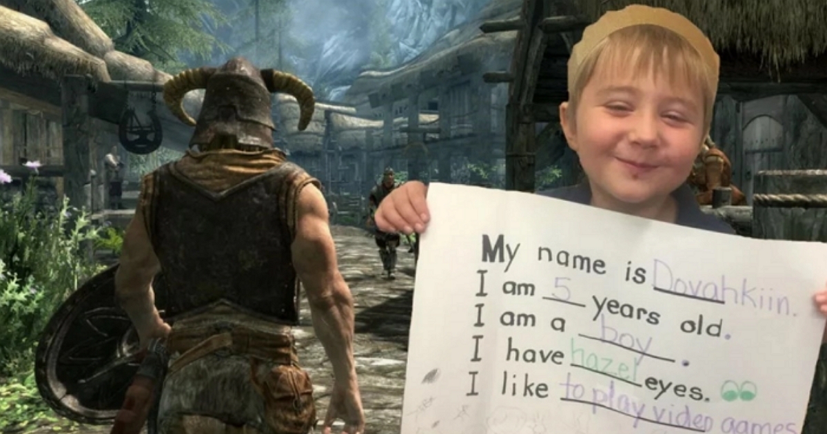 父母為新生兒取名叫上古卷軸「龍裔」(Dovahkiin),Bethesda讓孩子全家終生免費玩旗下所有遊戲