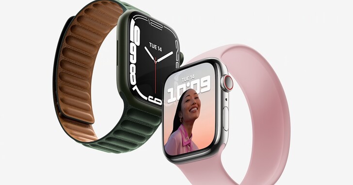Apple Watch 7 規格增強：曲面螢幕增大20%、充電更快、五種新色、價格399美元