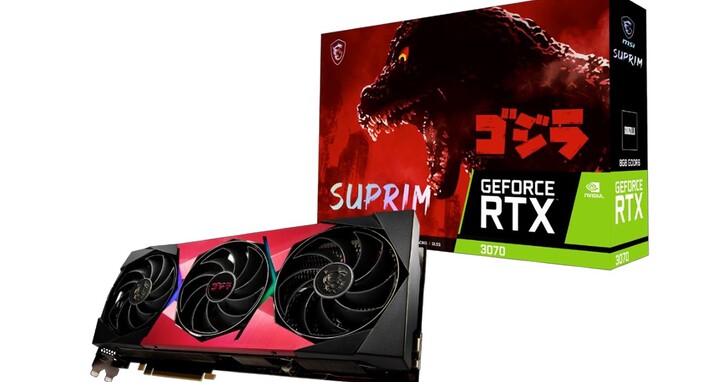怪獸王、降臨！「eForce RTX™ 3070 SUPRIM X 8G LHR x GODZILLA」震撼登場
