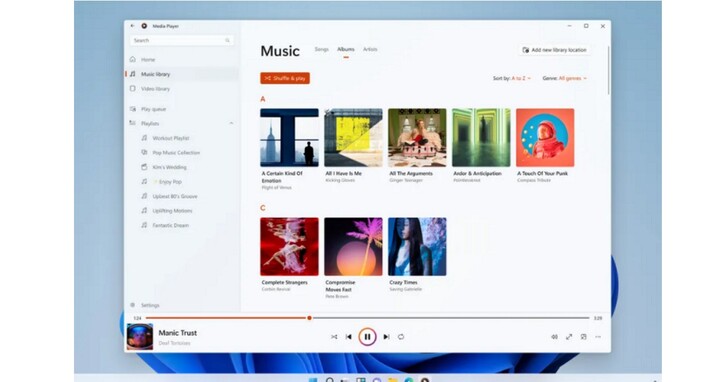 Windows 11 的新版 Media Player 要來了，全新設計取代 Groove 音樂