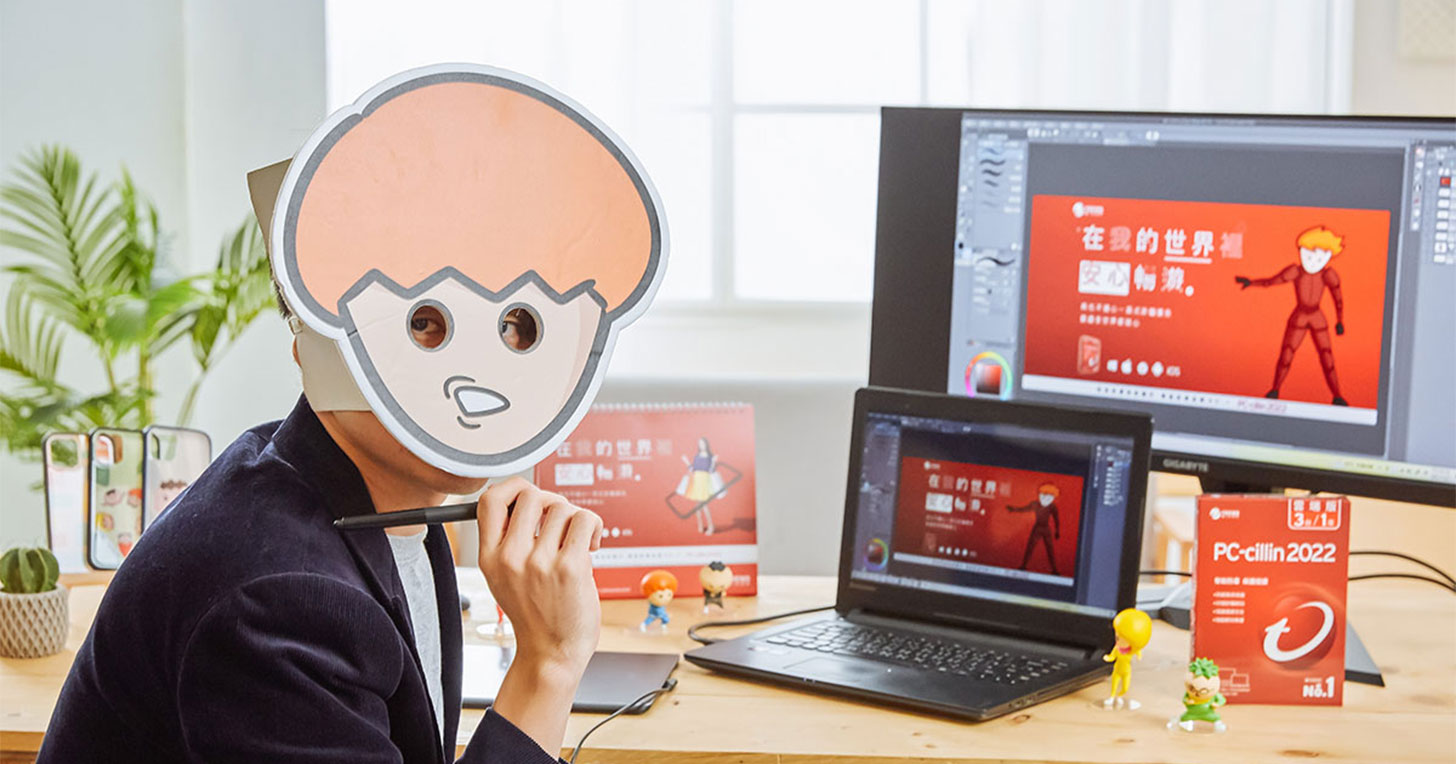 百萬粉動畫創作者「Onion Man 洋蔥」靠自學走上網紅路,深入分享趨勢 PC-cillin 2022 使用心得!