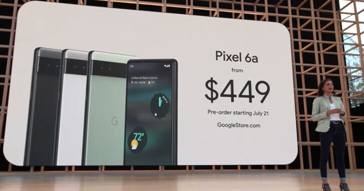 Google 推出搭載Tensor 處理器的 Pixel 6a 中階新機，售價 13,990 元