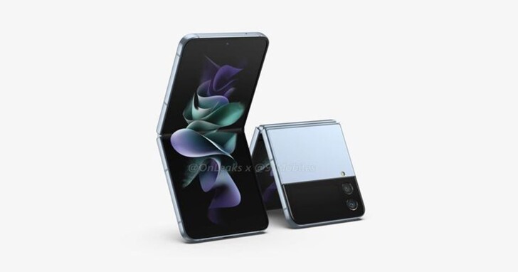 三星Galaxy Z Flip 4算繪圖曝光，揭示下一代翻蓋摺疊手機外形