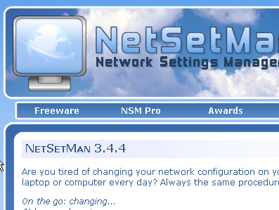 NetSetMan：快速更換網路設定，筆電上網族推薦好物