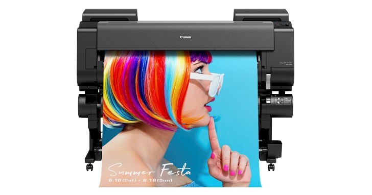 Canon 推出全新大尺寸噴墨繪圖機 imagePROGRAF GP-520 / 540，首創螢光粉紅色墨水