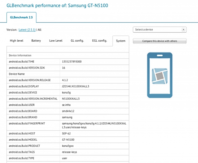 Samsung GT-N5100 更名為 Galaxy Note 8.0，即將在 MWC 亮相