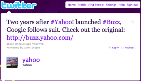 Yahoo！：我們早就有Buzz，Google Buzz太慢了！ | T客邦