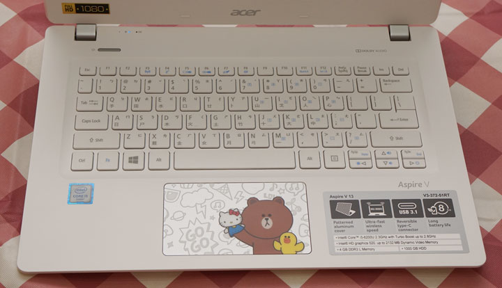 筆電也可以很萌！Acer Aspire V13「HELLO KITTY X LINE FRIENDS」限量 