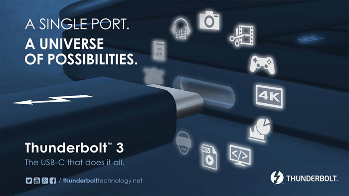 Thunderbolt 協議規範確定釋出，未來將整合至 Intel 處理器內