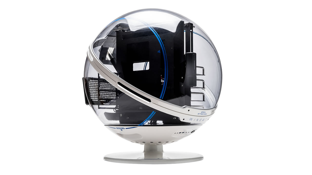 360 度環景舒適座艙,In Win 透明球型 WINBOT 機殼開賣價超過 10 萬元 | T客邦