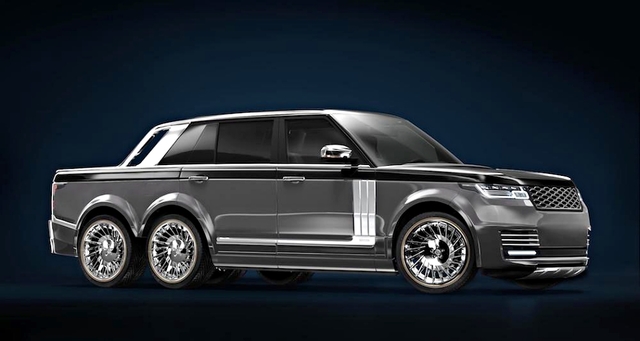 路上跑的遊艇？德國改裝廠推出 Land Rover Range Rover 6x6，6顆輪、6公尺長，就是要與眾不同！ | T客邦