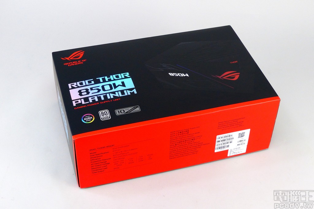 大處著眼、小處著手，貼近玩家需求的Asus ROG Thor 850P 850W 電源供應