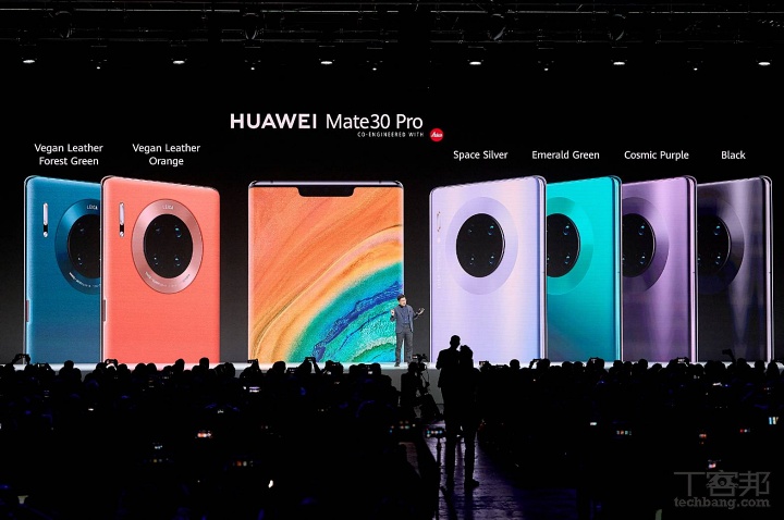 華為新旗艦 Mate 30 / Mate 30 Pro 發表,4800 萬畫素徠卡電影鏡、皮質背蓋、兩側無邊框