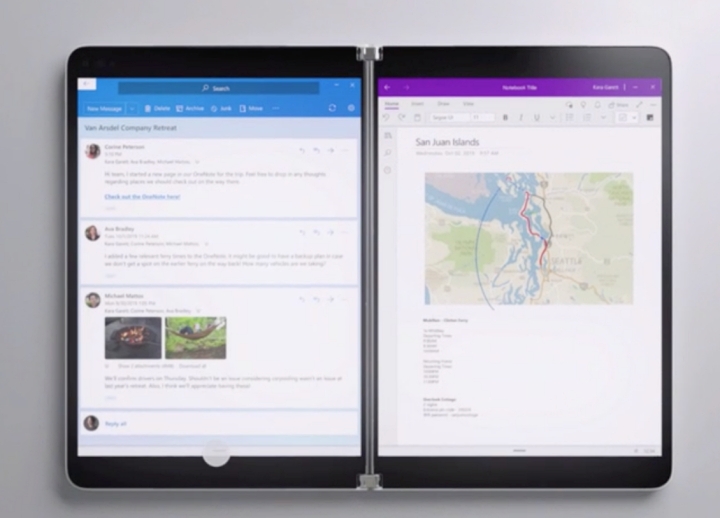 微軟發表雙螢幕平板 Surface Neo，鍵盤還可吸在螢幕上、2020 年底推出