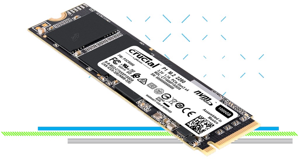 ▲ Micron 擁有快閃記憶體工廠，Crucial P1 為自家 NVMe 入門款式，效能位於 QLC 快閃記憶 SSD 當中前段班。