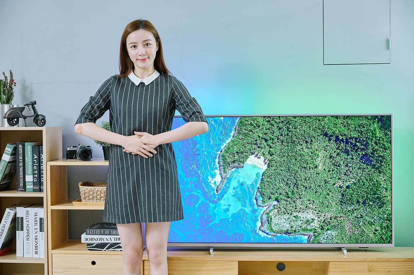 搭載Android TV 9.0系統，支援語音搜尋，ISF畫質表現，Philips 55PUH7374 大型液晶顯示器