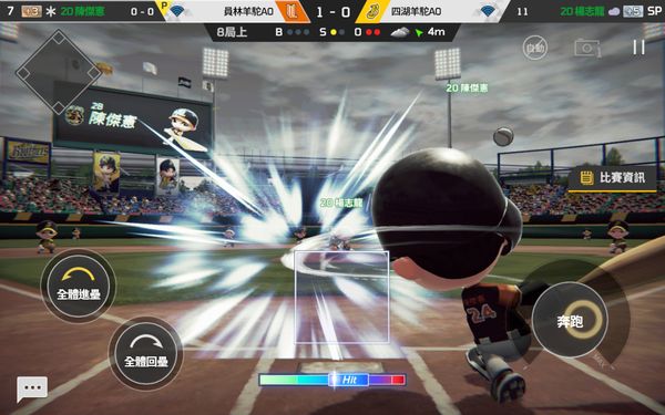 簡化操作適應手機平台開發到《全民打棒球 Pro》，製作團隊終於找到適合手機棒球遊戲的操作方案，玩家只要稍微練習一下即可熟悉。