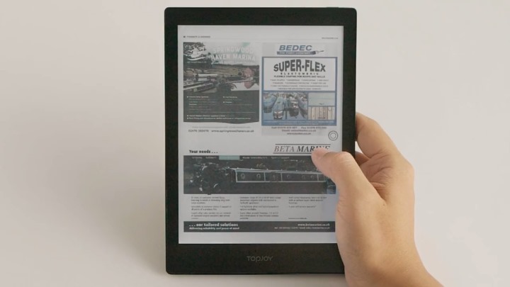 TopJoy Butterfly全彩電子紙閱讀器，搭載Android 11作業系統功能更彈性