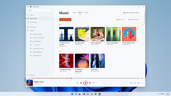 Windows 11 的新版 Media Player 要來了，全新計取代 Groove 音樂