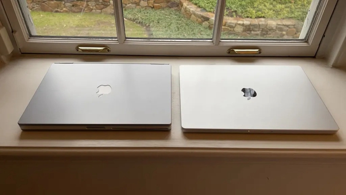 網友將2001年PowerBook G4拿出與2021年MacBook Pro對比，經典計元素持續20年
