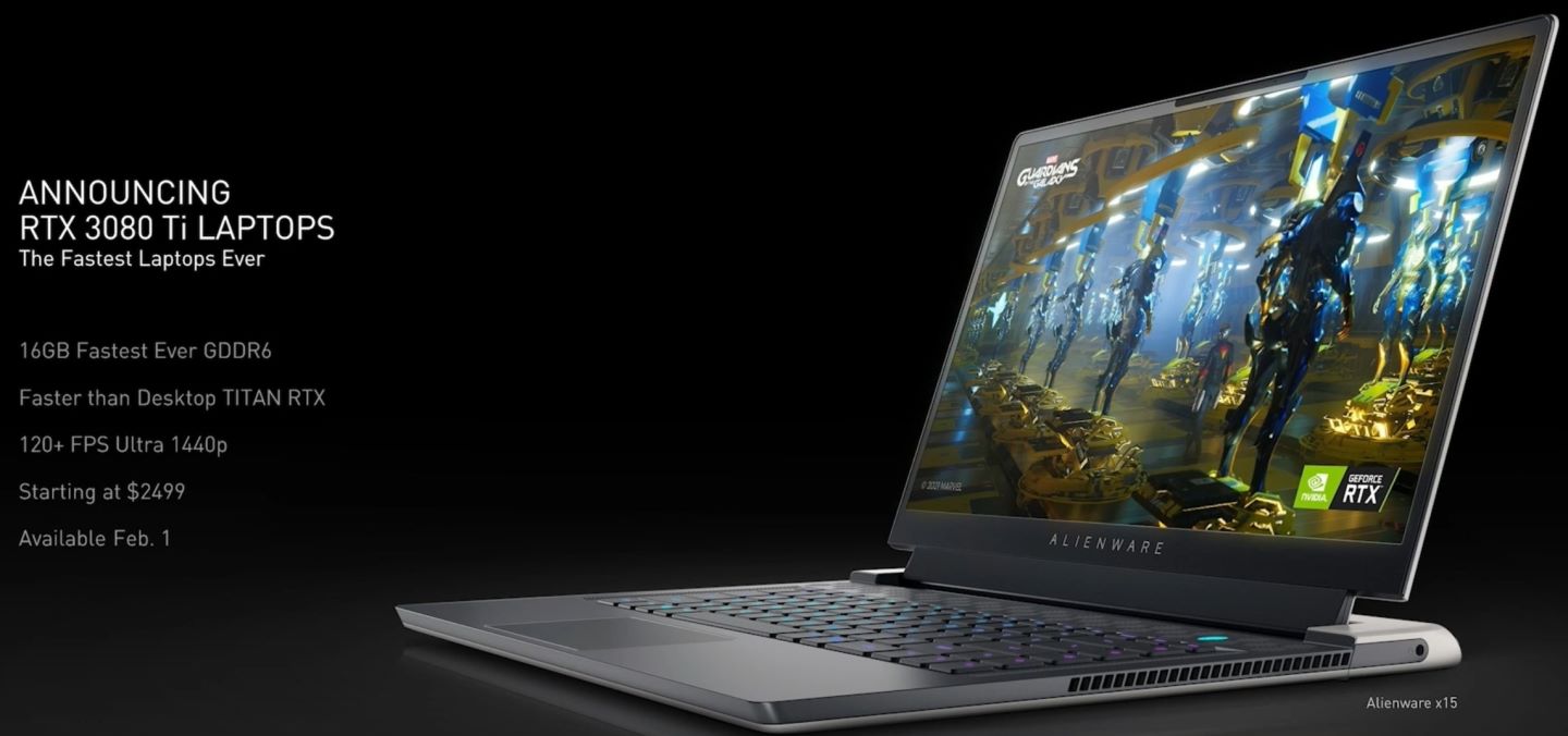 載行動版GeForce RTX 3080 Ti的記型電腦價格由美金2499元（約合新台幣69,970元）起跳。