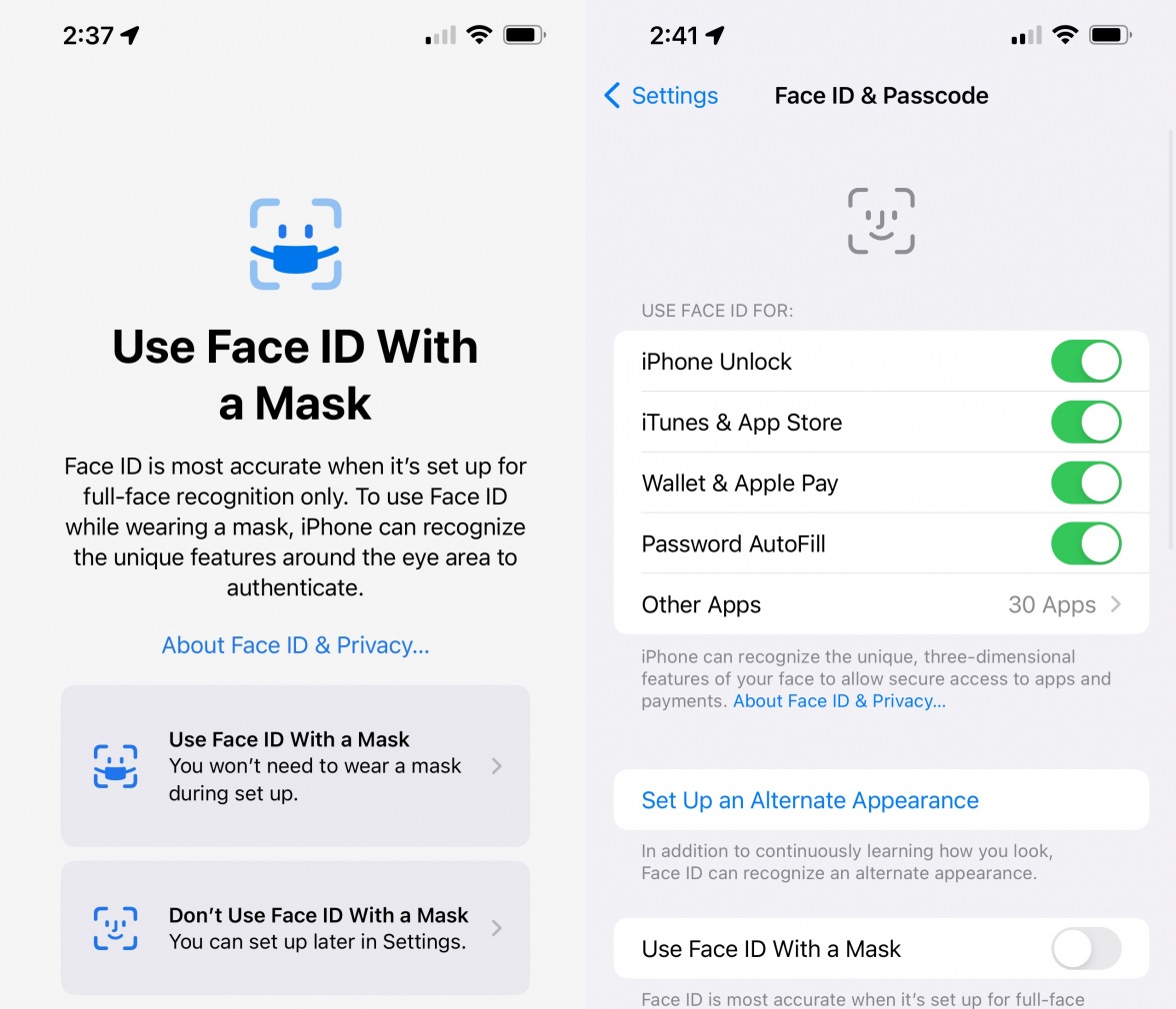 iOS 15.4終於加入口罩FaceID解鎖，但iPhone 12以上才能用