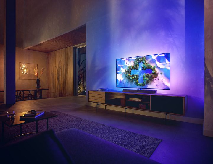 飛利浦推出全新 OLED936 旗艦級大型顯示器，結合 B&W 多聲道 Soundbar 及式工藝計