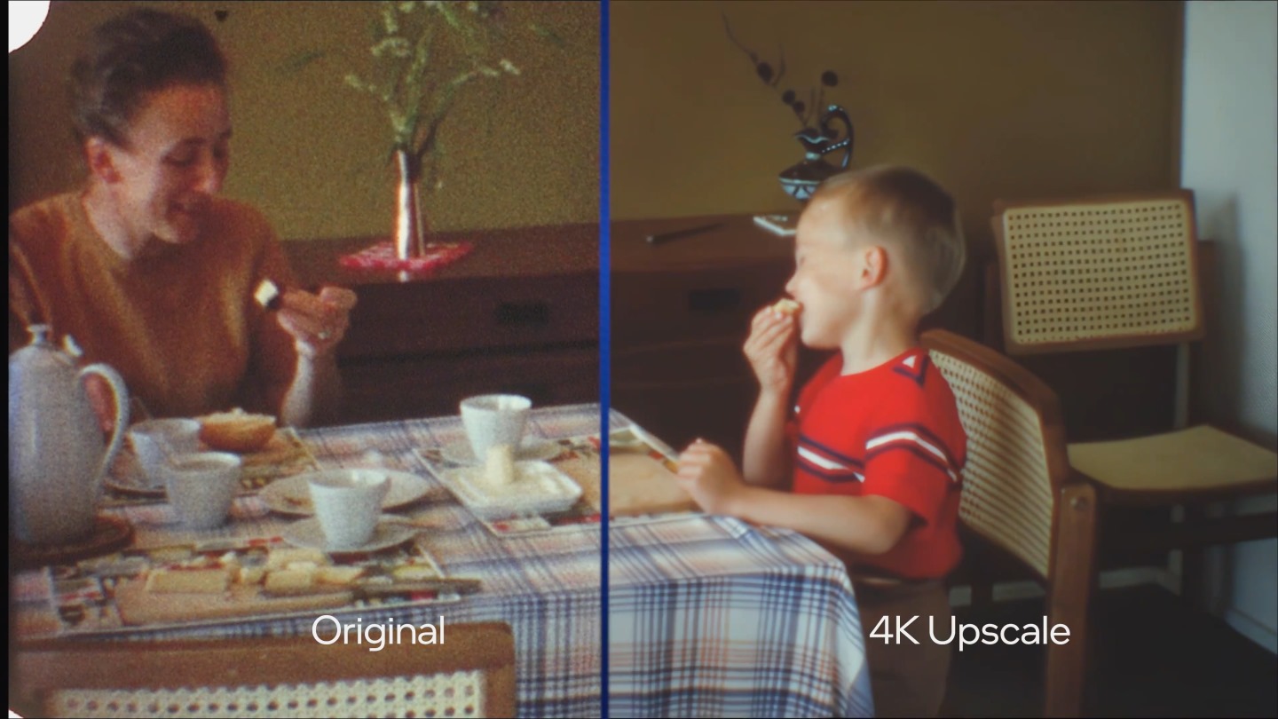 舉例來說，XMX運算核心能夠加速Topaz Labs Video Enhance AI進行影片降噪的運算效率。
