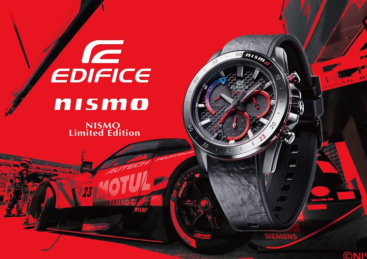 CASIO 攜手 Nissan 競速團隊發表 EDIFICE x NISMO 聯名限量錶款，融入 23 號王牌號碼計