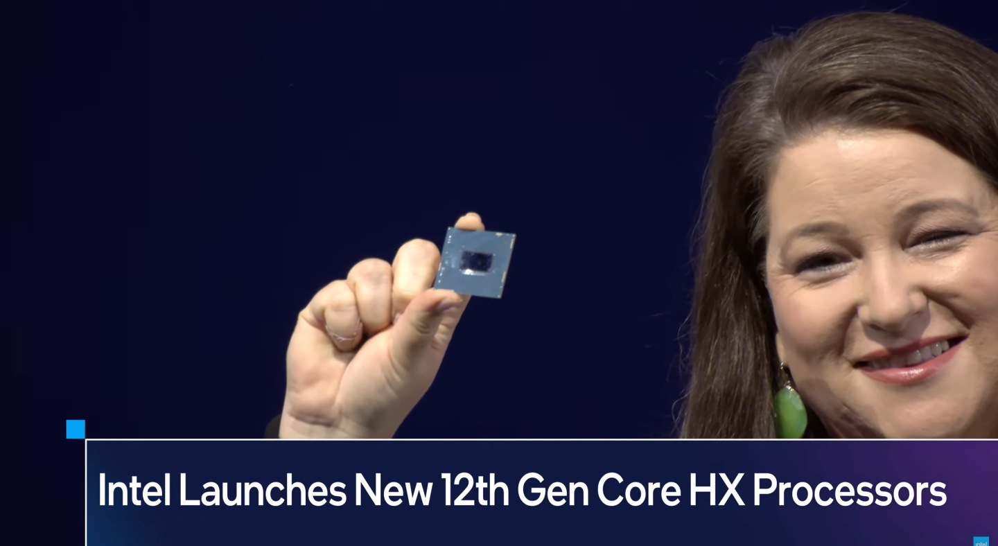 Intel也在Vision 2022大會發表遊戲電用第12代Core HX系列處理器。