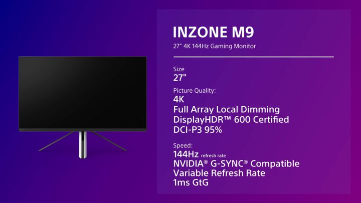 Sony 發表全新電競品牌 Inzone，瞄準 PC 玩家市場，帶來兩款電競專用螢幕與三款遊戲耳機